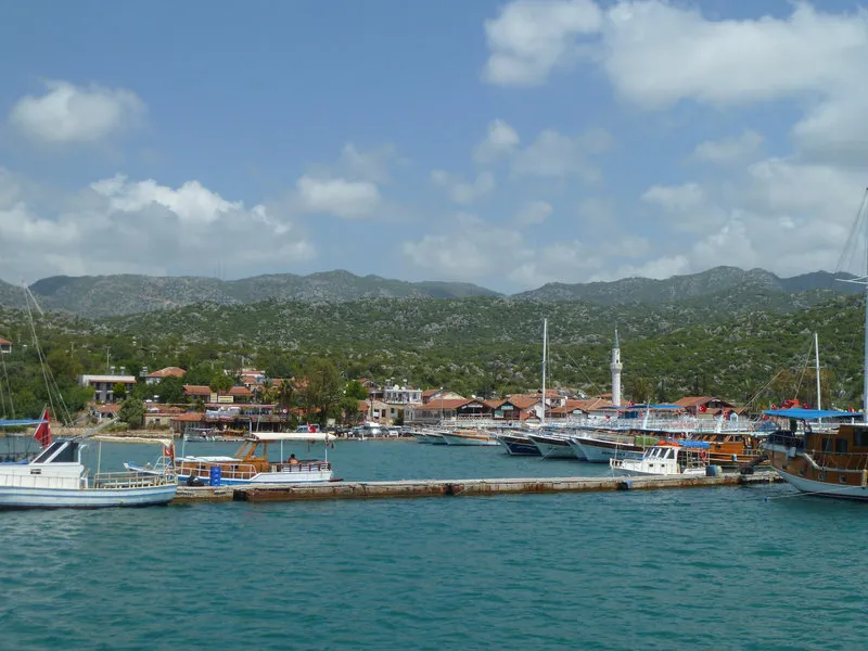 Zračni posnetek letovišča Daima Biz ob obali Kiriša