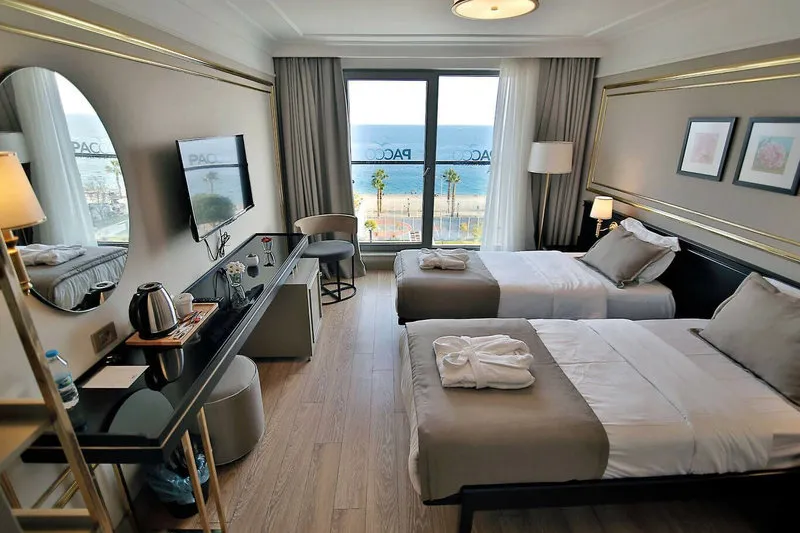 Soba s čudovitim pogledom na morje in plažo